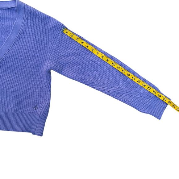 Rag and Bone Pierce Cardigan Cashmere Sweater Size L Rib Knit - Picture 9 of 11